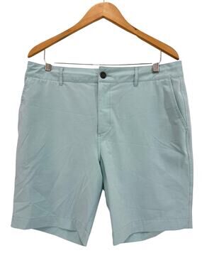 Faherty All Day Shorts Men’s 34 Performance 9” Blue Chino Belt Loop Preppy